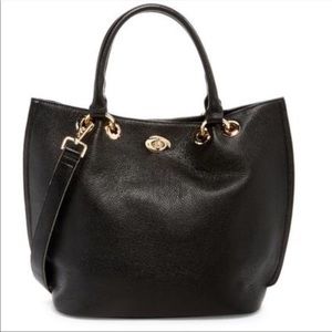 New Pink Haley Genuine Leather Tote Bag